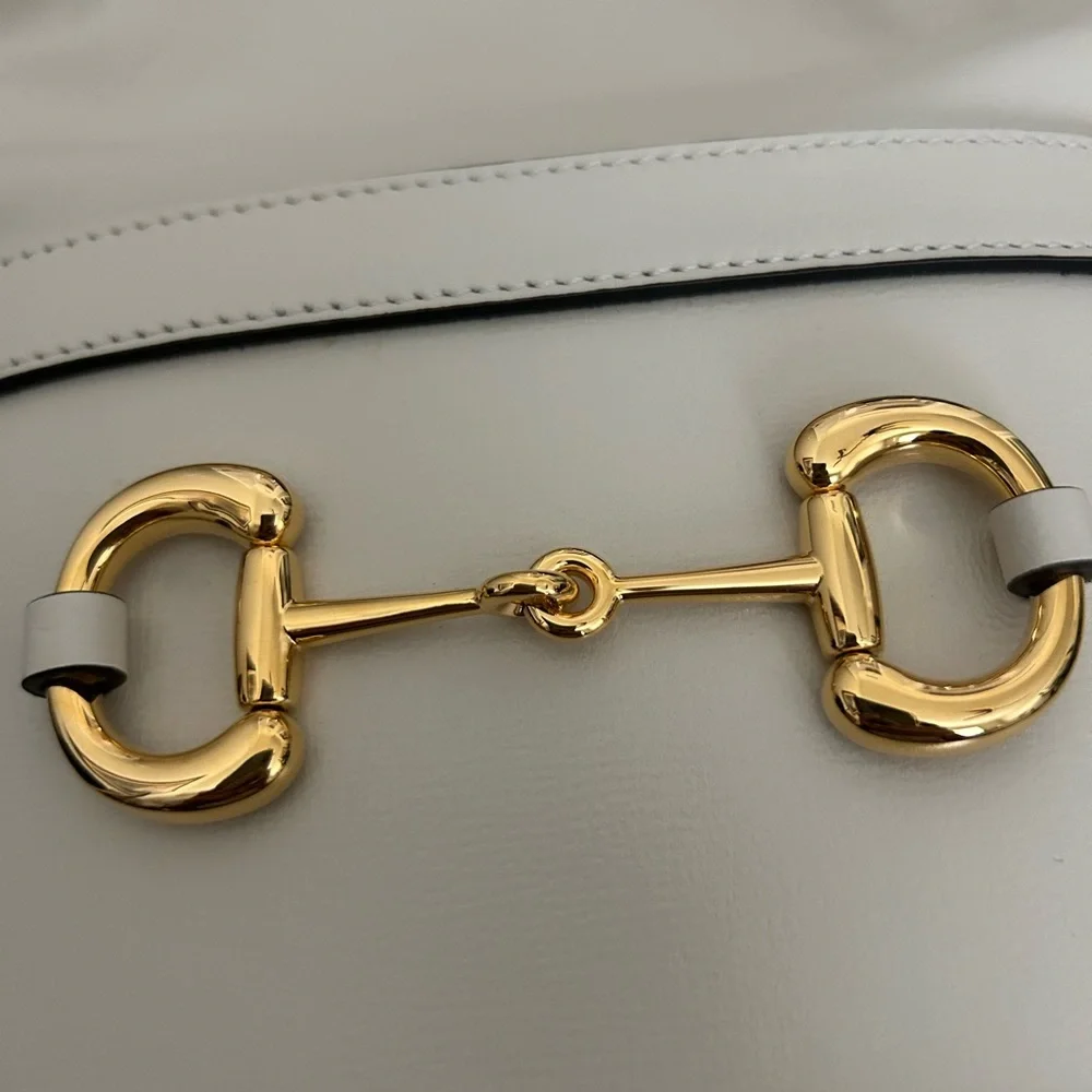 GUCCI Calfskin Horsebit 1955
Drawstring Bucket Bag - Picture 9 of 11